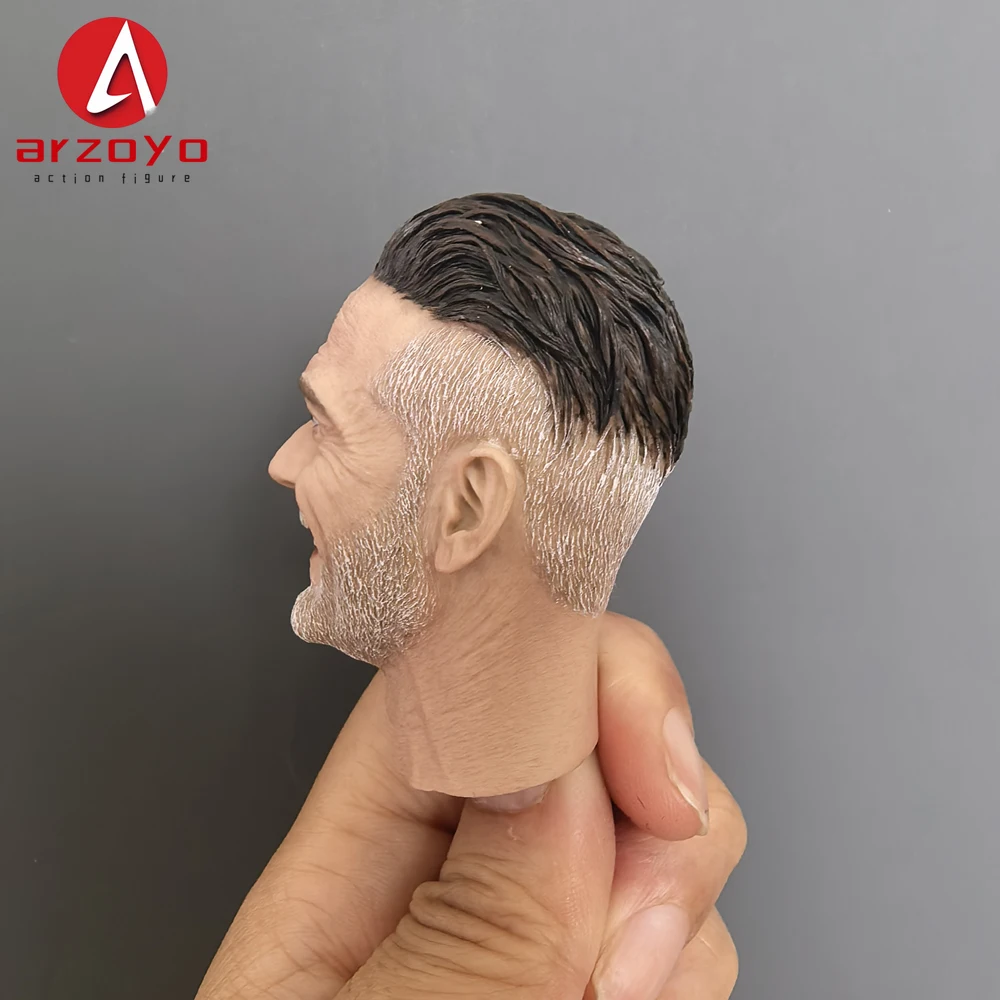 1/6 Negan Jeffrey Dean Morgan Head Sculpt Carving Model Fit 12'' Male Soldier Action Figure Body Dolls