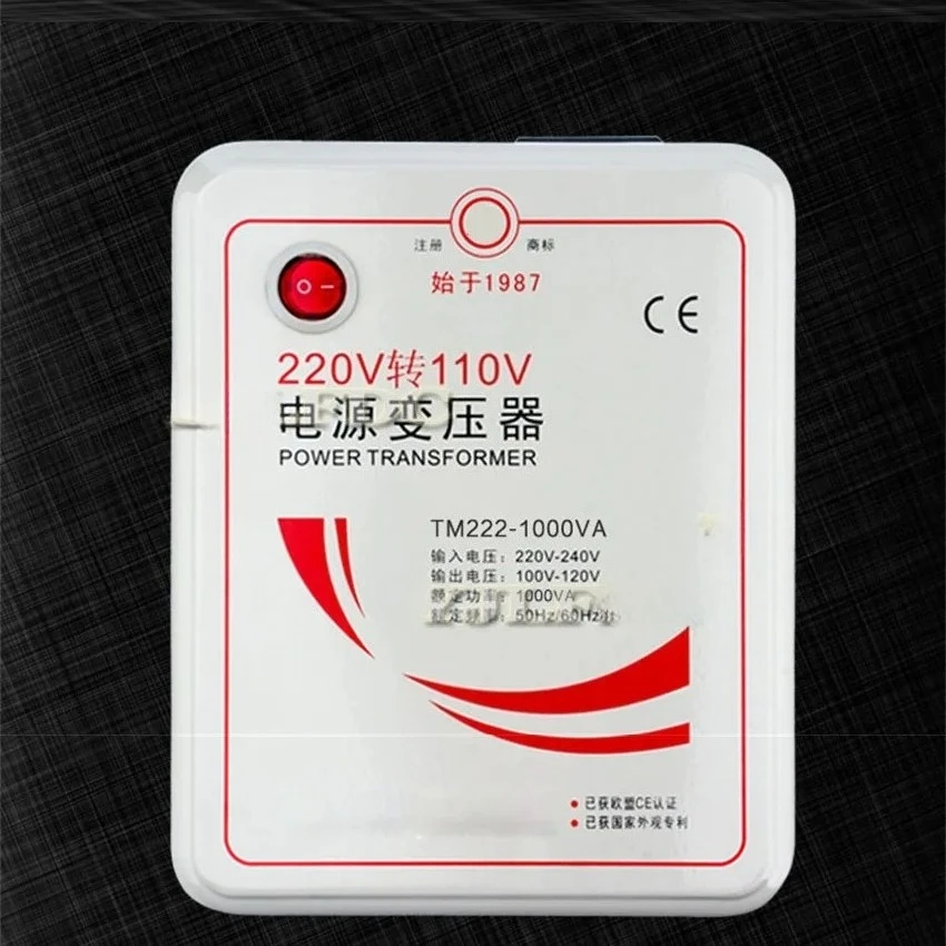 1KVA Step Down Voltage Converter 1000w Transformer 220v-240V To 110v-120V Electrical Appliances 110v-220V 50HZ/60HZ