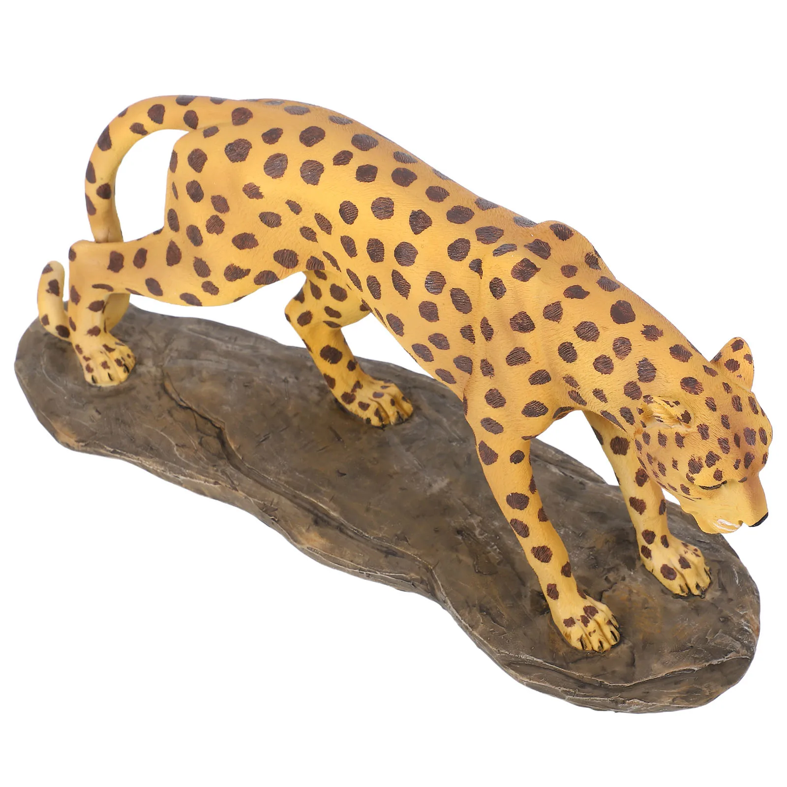 

Resin Leopard Animal Sculpture Leopard Sculpture Decoration Desktop Figurine Bookshelf Decor Home Ornament Piece