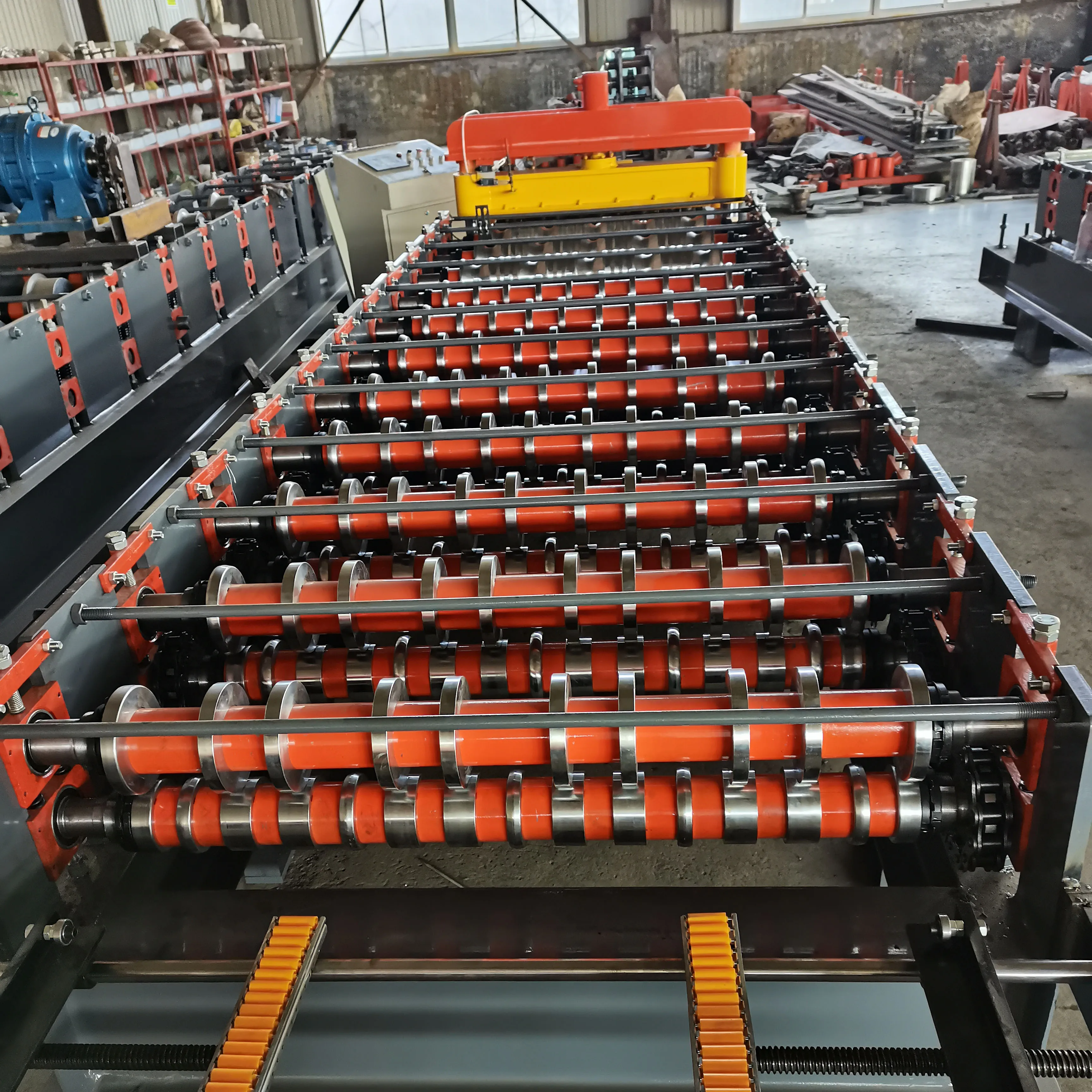 Colored Glaze Steel Tile Roll Forming Machine