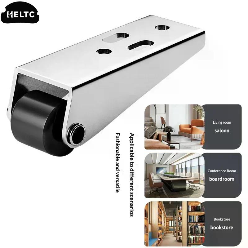 2Pcs Sliding Door Roller Pulley Universal Furniture Caster Wheel Mini Silent Easy-Glide Track Pulley Roller For Table Cabinet