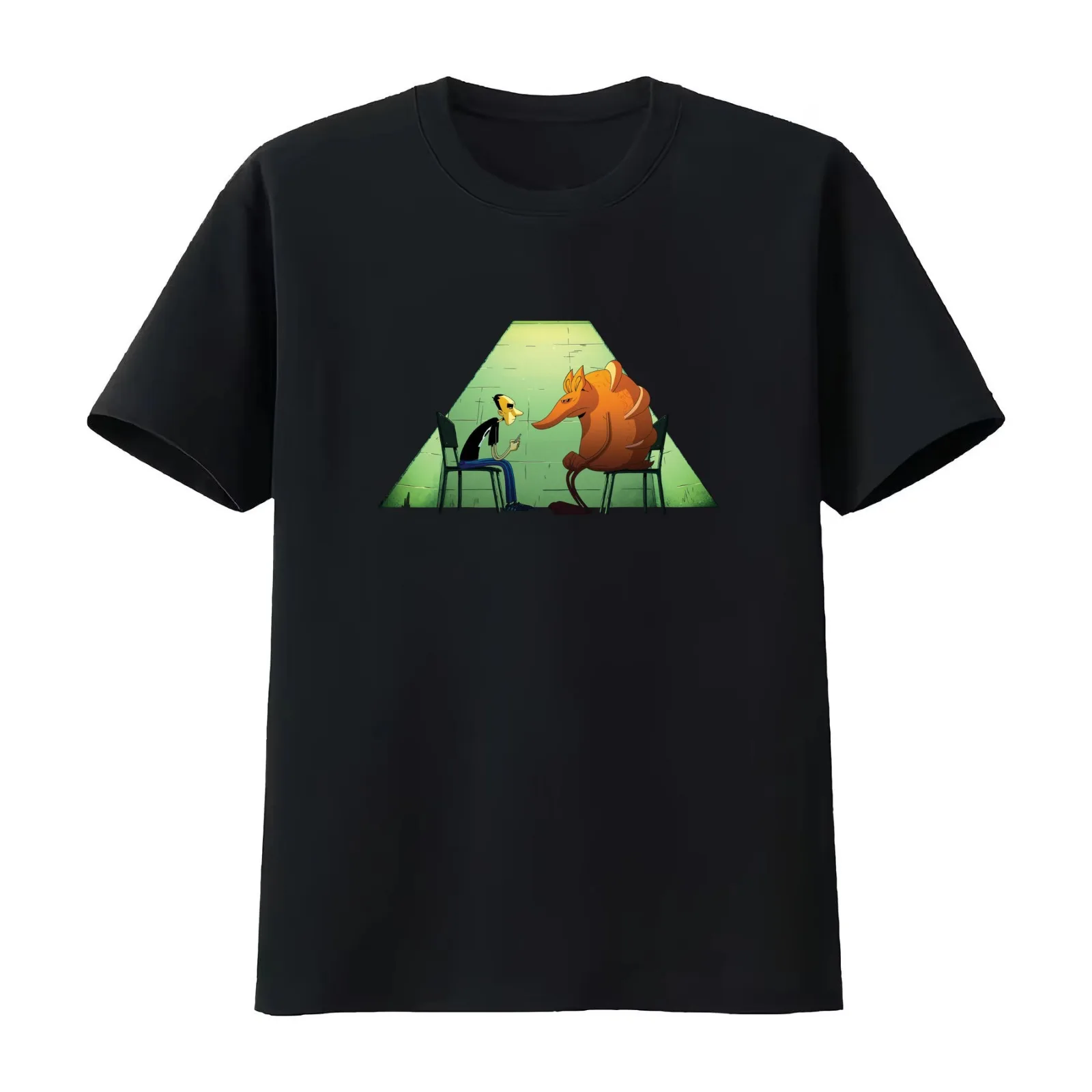 Strappare lungo i bordi | Tear along the dotted line T-Shirt Summer Casual Cotton Tee Oversized Streetwear Tops 100% Cotton