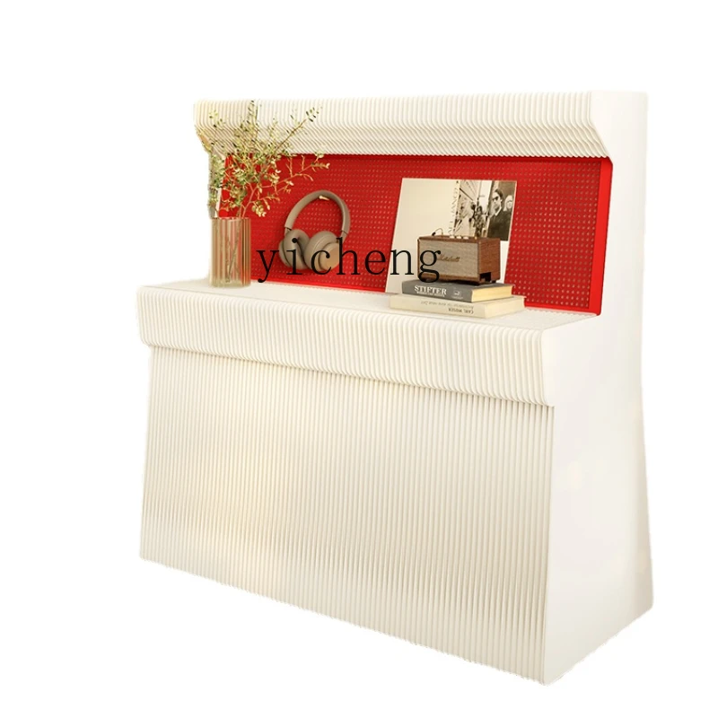 Zk Multi-Layer Display Stand Display Decorative Shelf Wire-Wrap Board Folding Mobile Display Stand Luminous