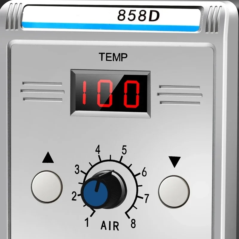 مسدس هواء ساخن 858D بغا محطة لحام إعادة العمل مسدس الحرارة 220 فولت 700 واط مجفف الشعر لحام مصلحة الارصاد الجوية SMT أداة إصلاح اللحام