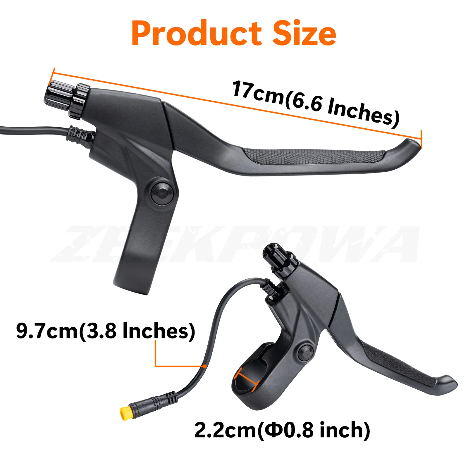 Zeekpowa رافعة الفرامل المقاومة للماء لـ Bafang BBS01B BBS02B BBSHD منتصف محرك المحرك استبدال Ebike قطع عتلات فرامل الطاقة