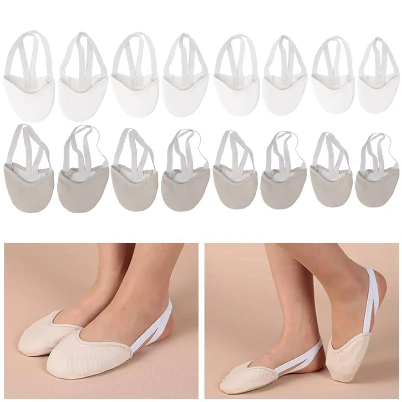 Half Faux Leather Ballet Pointe Dance Shoes Gymnastics Slippers