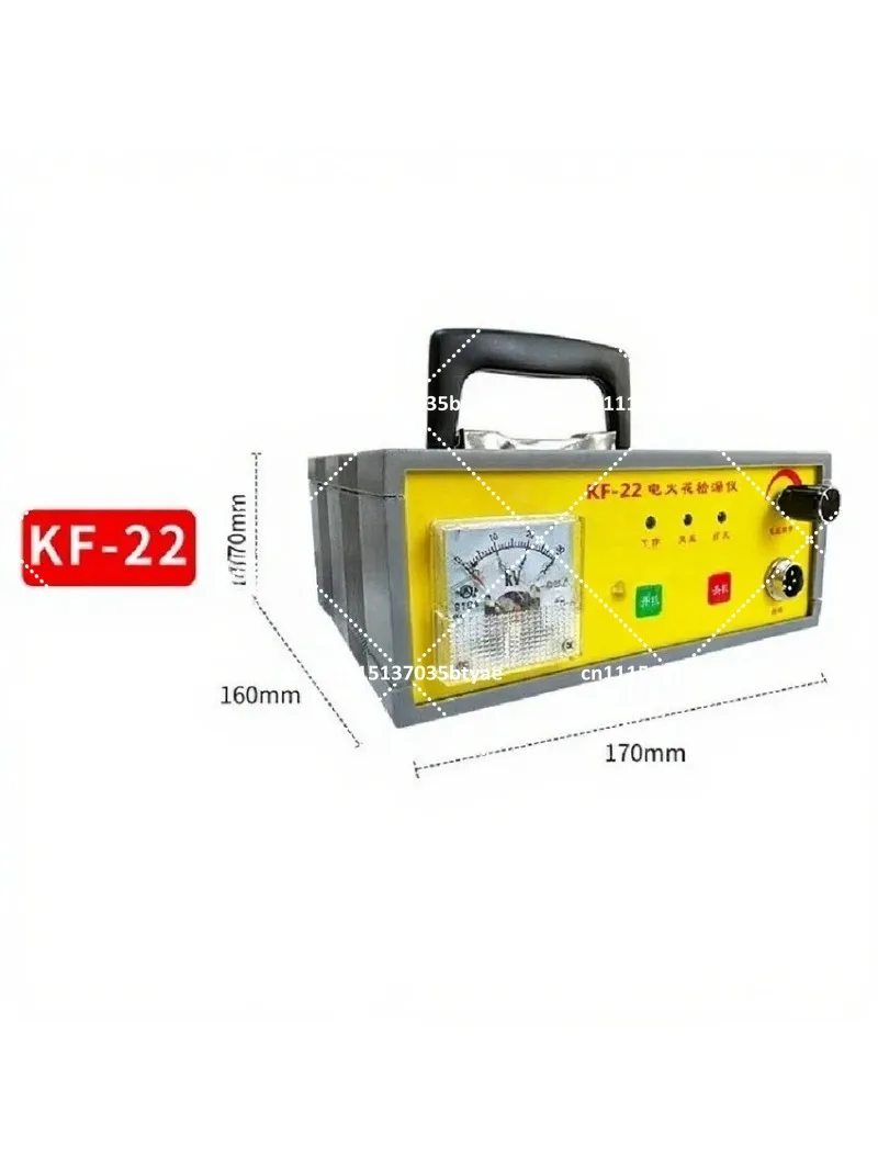 Electric Spark Leak Detector 0.05-10mm Rechargeable Holiday Detector Pinhole Tester Metal Anticorrosive Coating Testing