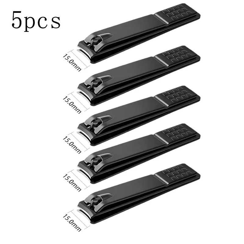 1/3/5 Stuks Zwarte Nagelknipper Roestvrij Staal Nagelsnijder Dikke Schaar Tang Teennagel Vingernagel Professionele Manicure trimmer