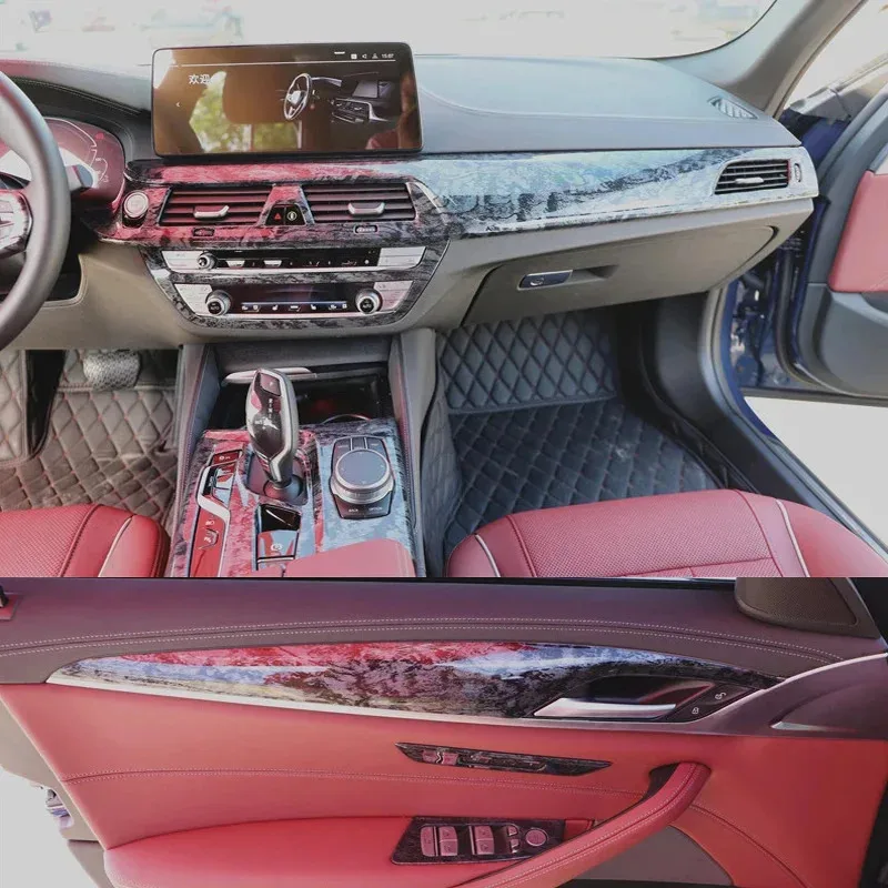 

Заводские горячие продажи: Аксессуары для интерьера автомобиля из углеродного волокна для BMW 5 серии 2018-2022 (540, 525, 530, G30) — панель переключения передач и ветровое стекло