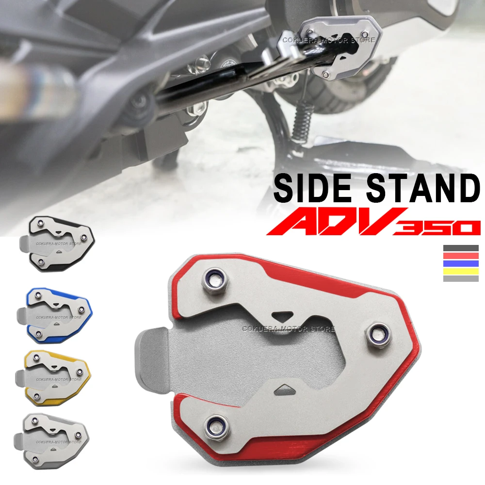 

For Honda ADV350 ADV 350 2023 Motorcycle Kickstand Extension Plate Foot Side Stand Enlarge Pad