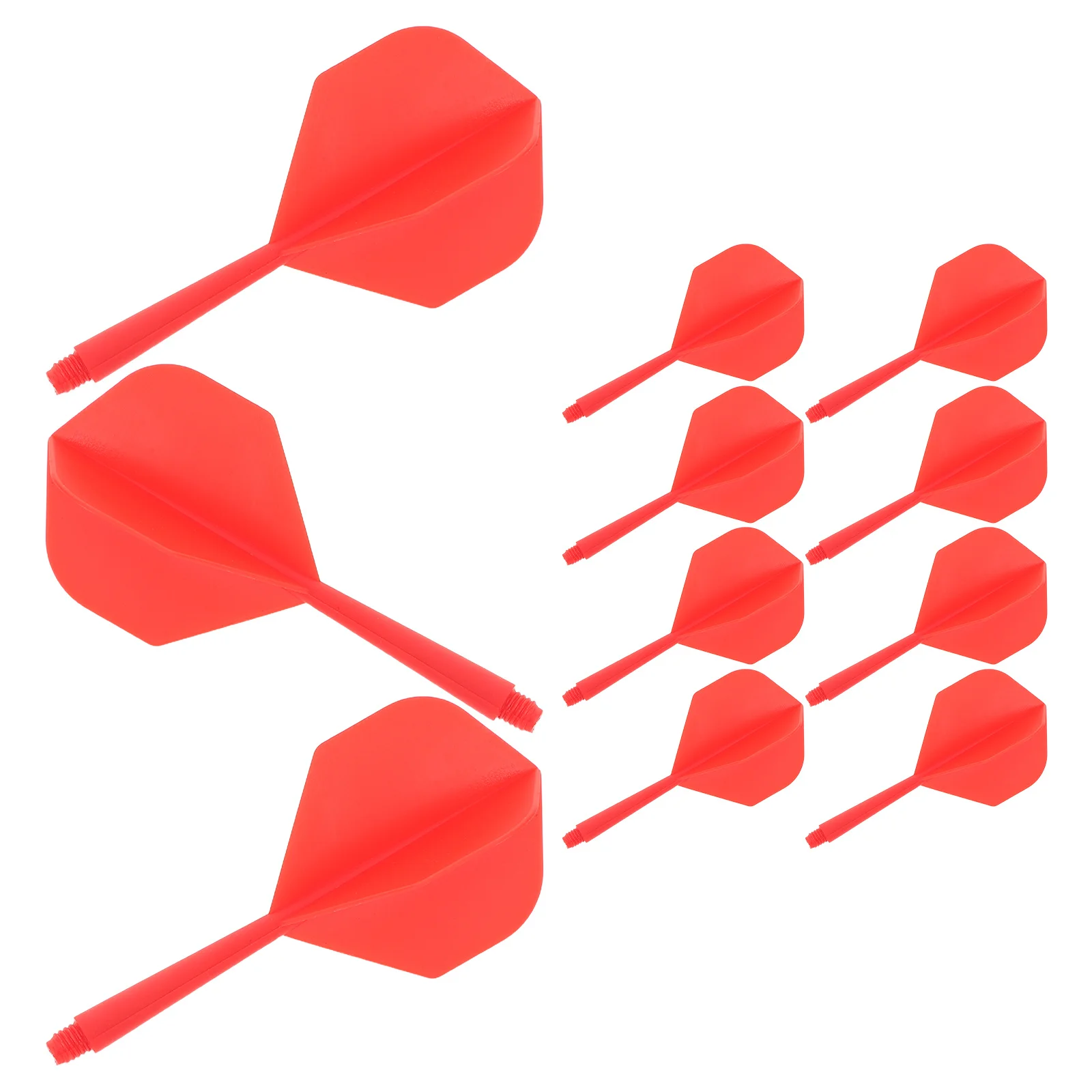 

12Pcs Integrated Dart Flights Plastic Shafts Lightweight Stable Design Replaceable Dart Stems for Professional Casual Play