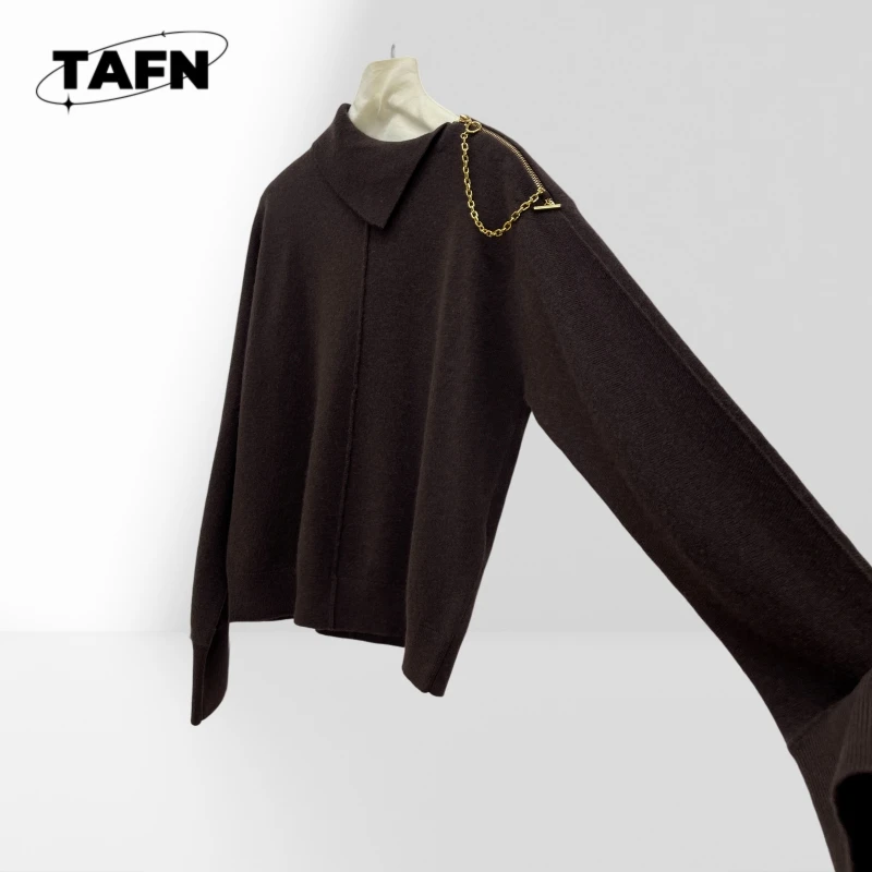 Suéter de gola alta quente e aconchegante para mulheres, perfeito para clima frio, perfeito para camadas ou roupas casuais AH0401