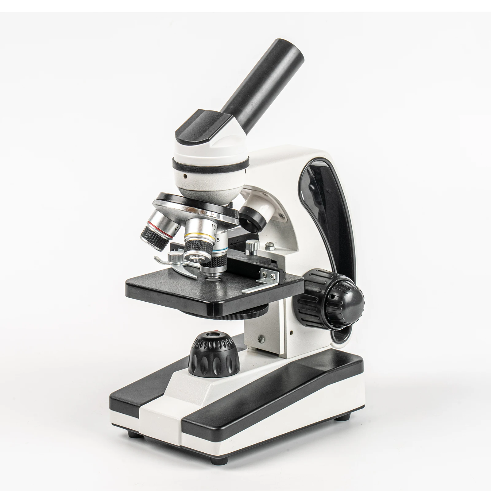 Microscope for Adults Kids 40X-2000X Compound Monocular Microscope for Students School Laboratory Home Education with Slides Set