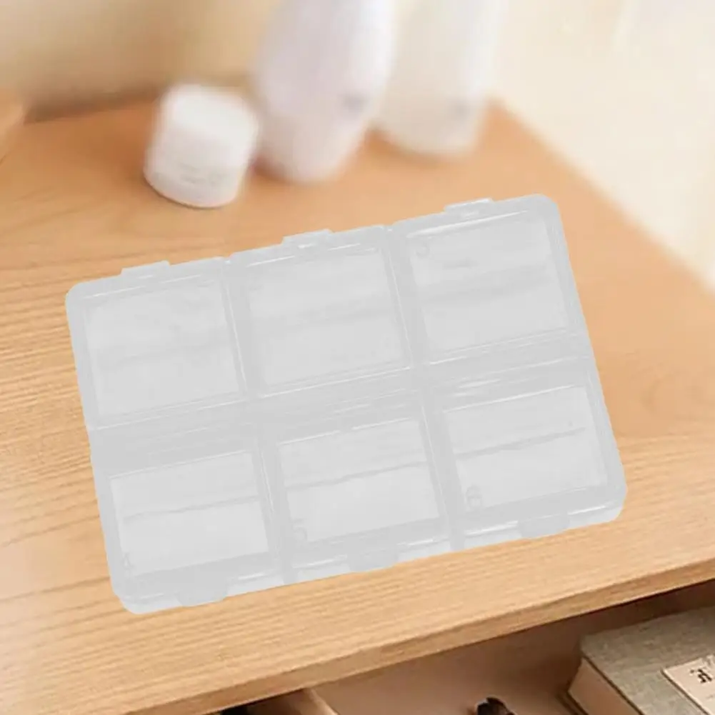 Storage Box High Quality ABS Nail Case Jewelry Beads Tips Empty Divided Storage Box Case for Earing