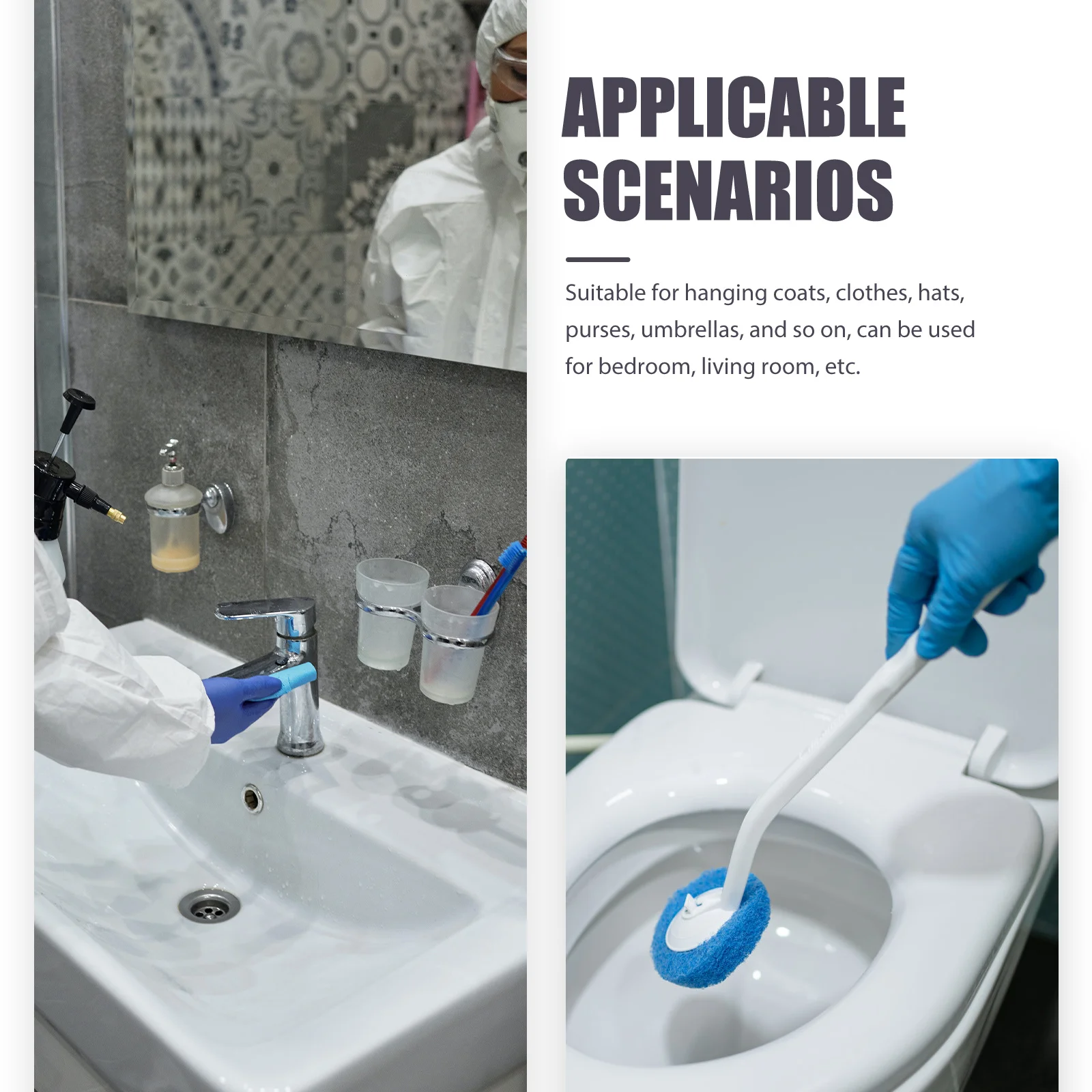 

2 шт. бытовые Z-образные крючки для туалета, крючок для ванной, кухни, двери, для одежды, пальто, полотенец, органайзер, крючок для подвесного унитаза