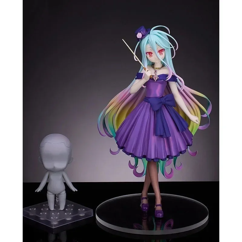 Genuíno original gsc pop up desfile shiro nenhum jogo sem vida anime figura pvc 21cm modelo colecionável bonecas estatueta ornamento presente