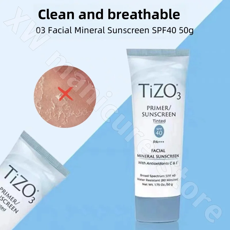 Tizo3 Sunscreen Pure Physical Isolation Non-face Cream SPF40 Oil Control Sun Protection Long-lasting Waterproof and Sweat-proof