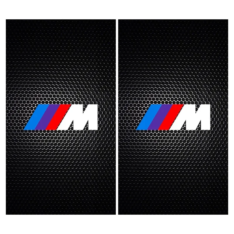 2PCS Car Center Column Stickers B-pillar Decals Accessories For BMW M Performance 1 3 5 7 Series M3 M4 M5 M6 X1 X3 X5 X6 X7 E30