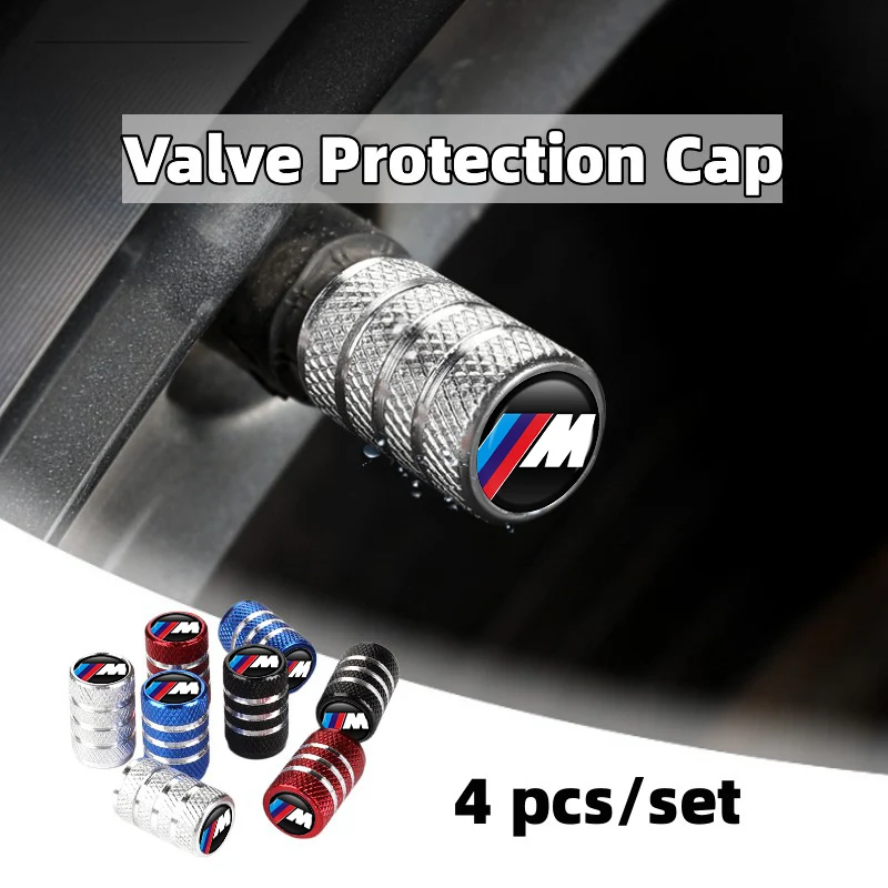 4pcs Car Valve Cap Wheel Tire Air Stem Protector Dustproof Cover For BMW Performance X1 X3 X5 E39 E46 E90 F20 E60 F30 M3 M5