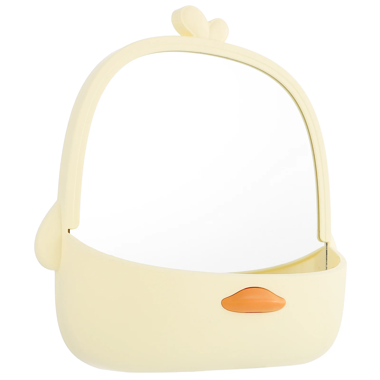 مرآة مكياج مبتكرة واقفة، مادة ممتازة مقاومة للخدش، تصميم كرتوني لطيف، مرآة زينة لسطح المكتب للنساء والفتيات #3