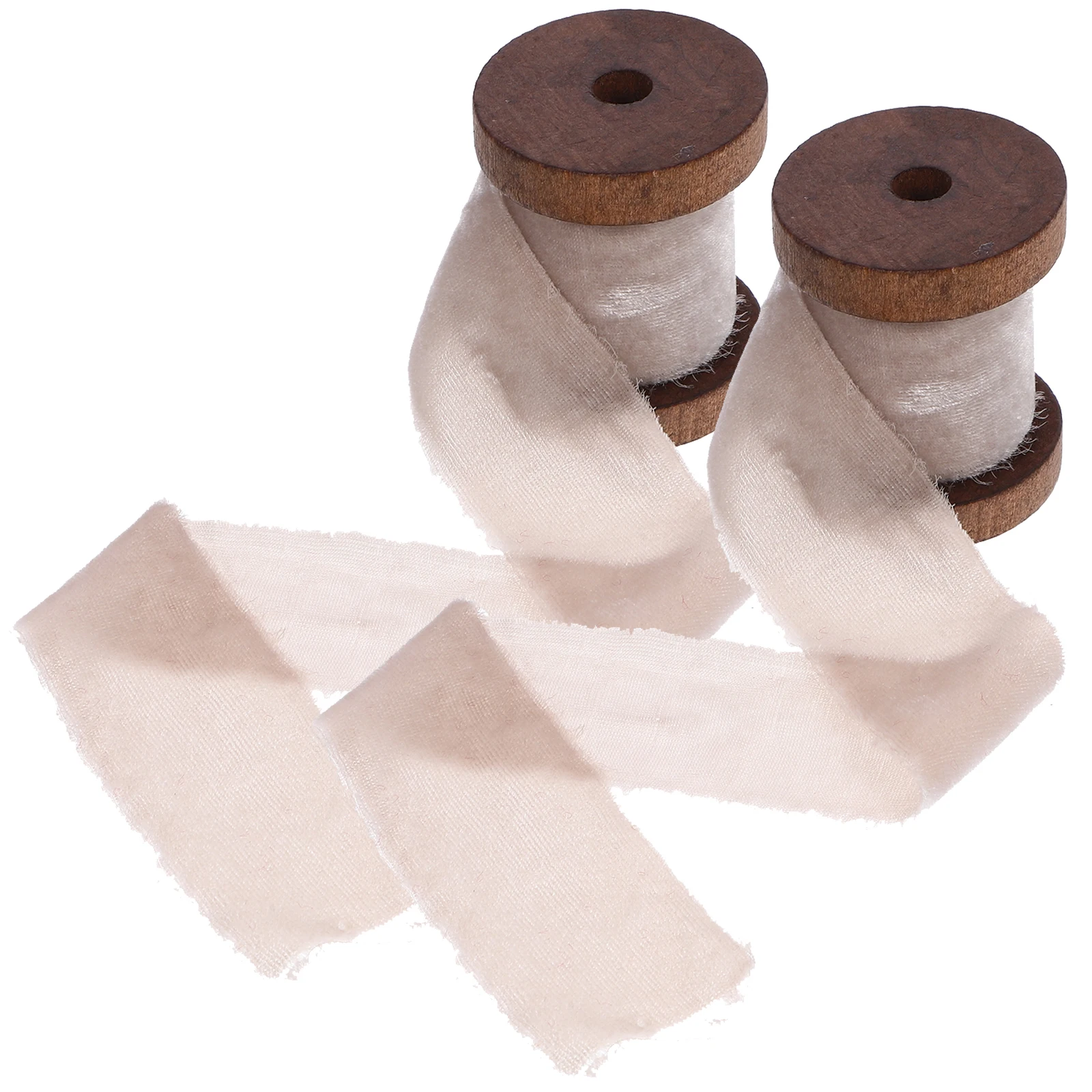 

Raw Edge Ribbon Wrapping Polyester for Presents Ribbons Crafts Elegant Chrustmas Hand-thrown Wedding Decor