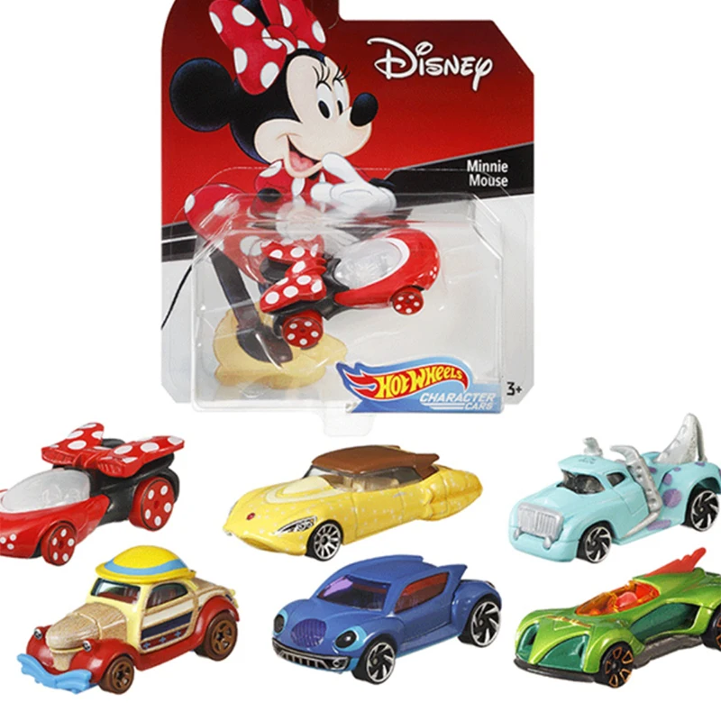 Hot Wheels asli Disney Pixar Frozen Mickey Mouse Hotwheels koleksi mainan untuk anak-anak mobil mainan & Hadiah kendaraan mainan