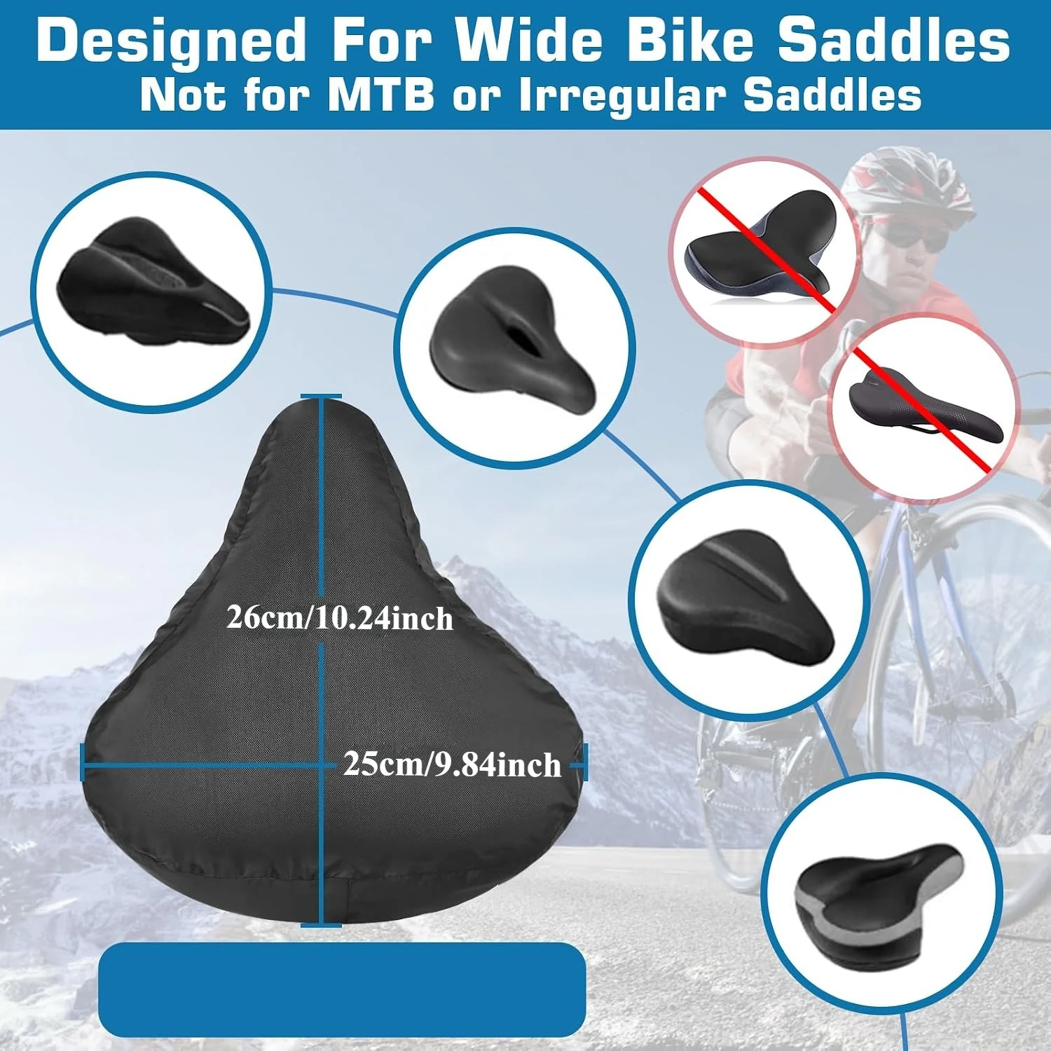 1/2pcs Bicycles Saddle Seat Rain Cover Dust-proof Cushion Protector Guard Outdoor Bicycle Seat Cover All Weather Saddle Cover - view 3