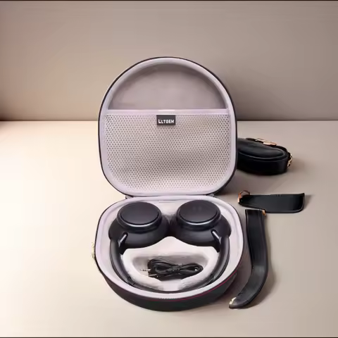 LTGEM Headphones Case for Anker Soundcore Space One Pro/Q45/Life Q35 Headset Protective Travel Carrying Storage Bag(Only Case)