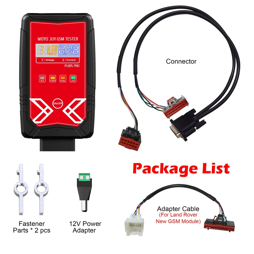 WOYO PL005 PRO Voor Land Rover & Jaguar transmissie versnellingspook-module-tester uit de auto, sluit auto-diagnostische scanner aan