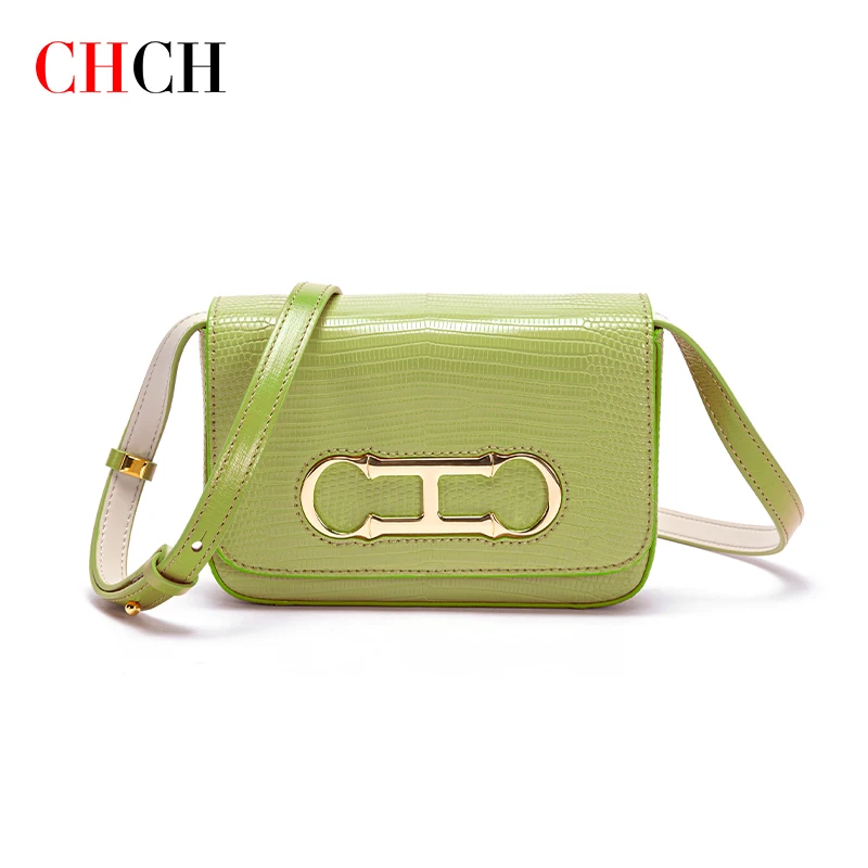 CHCH 2024 Spring New Light Luxury Women\'s Shoulder Bag Classic Fashion Women\'s Solid Color Bag Chain Elegant Crossbody Bag