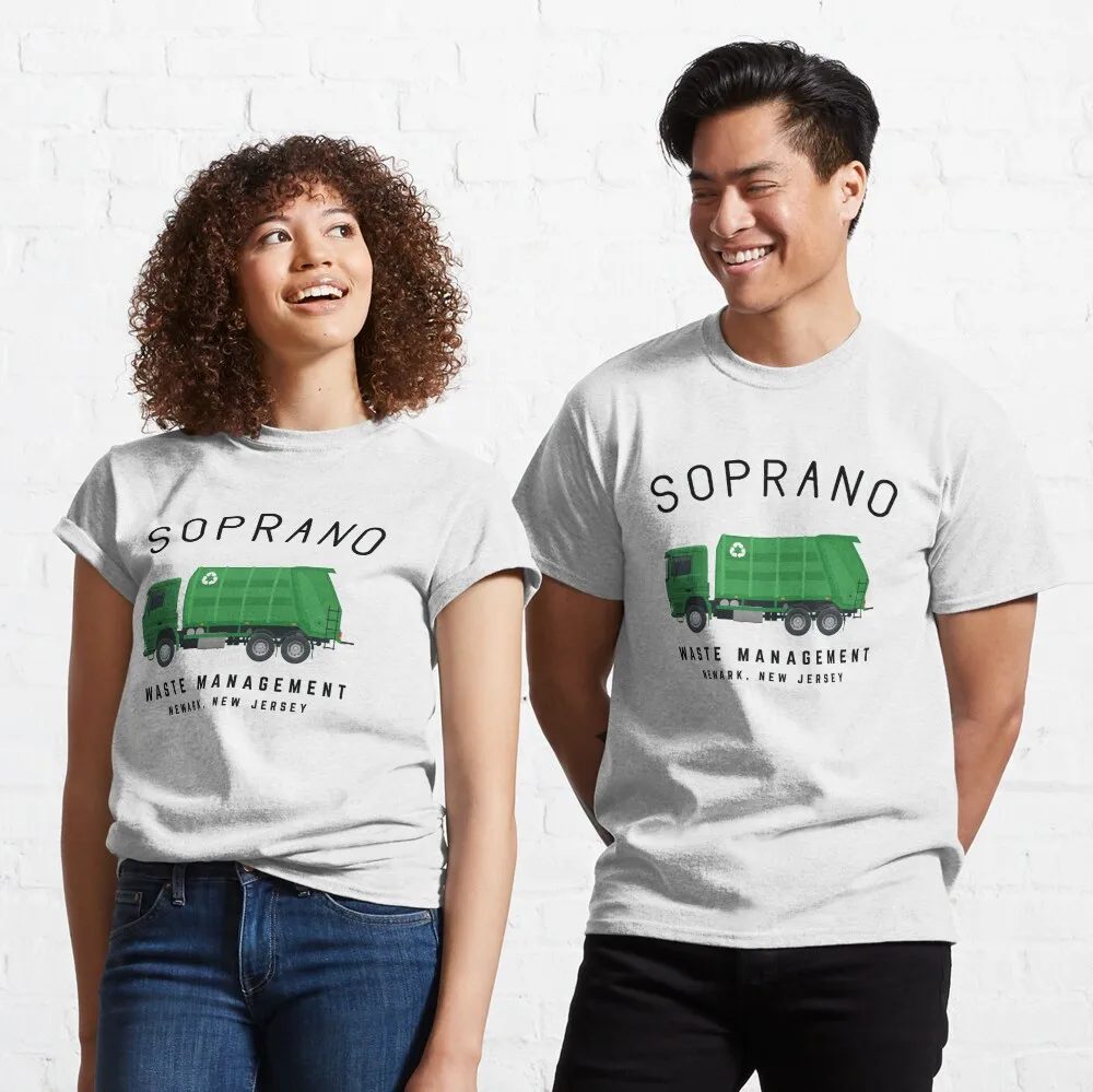 Soprano Waste Management Newark New Jersey T-Shirt designer t shirt men men long sleeve t shirts