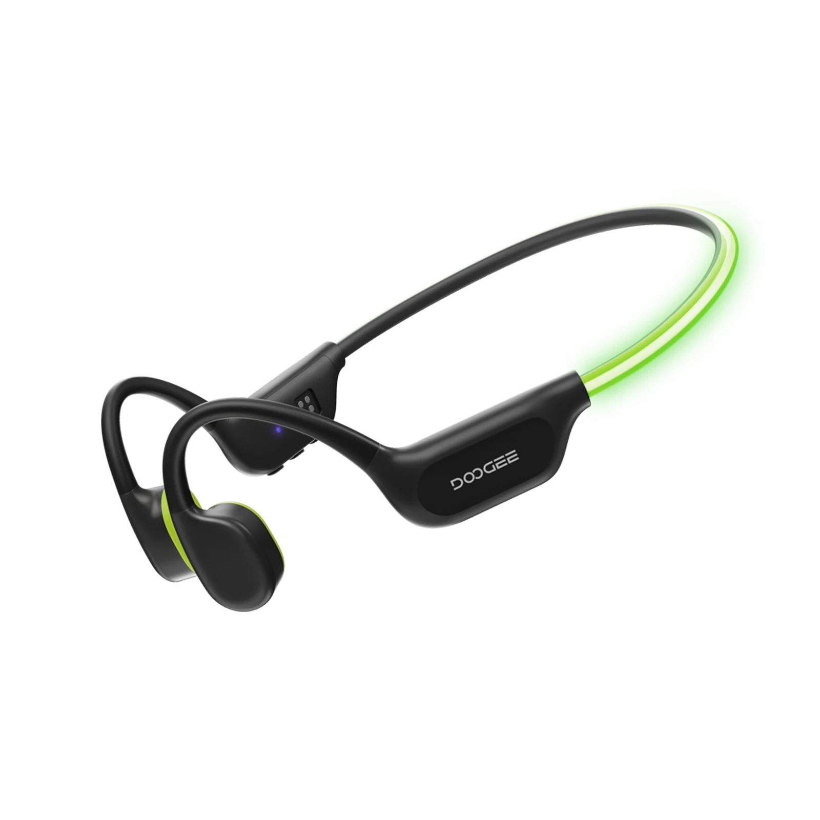 DOOGEE BoneBeat Swim Ray Bone Conduction Headphones Wireless Headset IP68 Waterproof With Flashing LED Light 32GB Sport Swimming