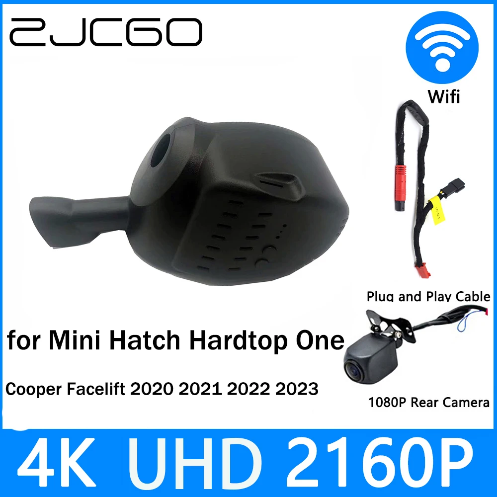 

ZJCGO Dash Cam 4K UHD 2160P Car Video Recorder DVR Night Vision for Mini Hatch Hardtop One Cooper Facelift 2020 2021 2022 2023