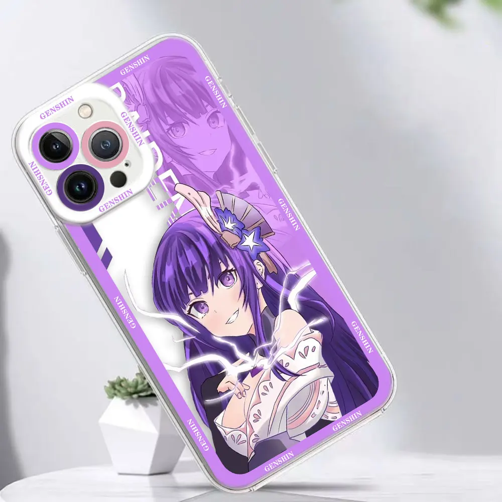 Cover Clear Case For Samsung S25 A04 A05 A05S A11 S10 S20 S21 S22 S23 S24 FE PLUS ULTRA 5G Case The Game Girls G-Genshin Impact