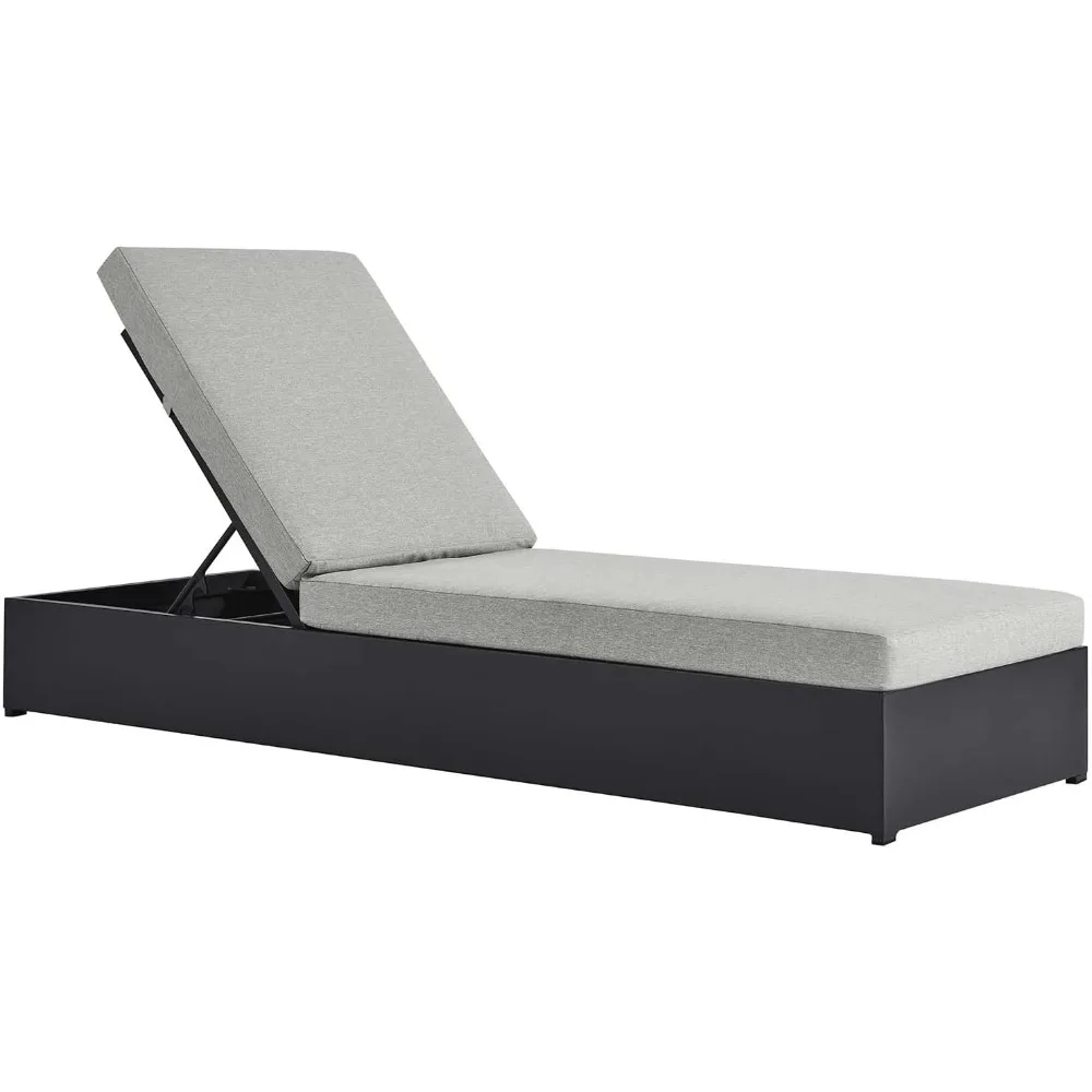 

Tahoe Aluminum Outdoor Gray with Weather-Resistant Cushions, Perfect Patio Sunbed or Recliner Pool Furniture