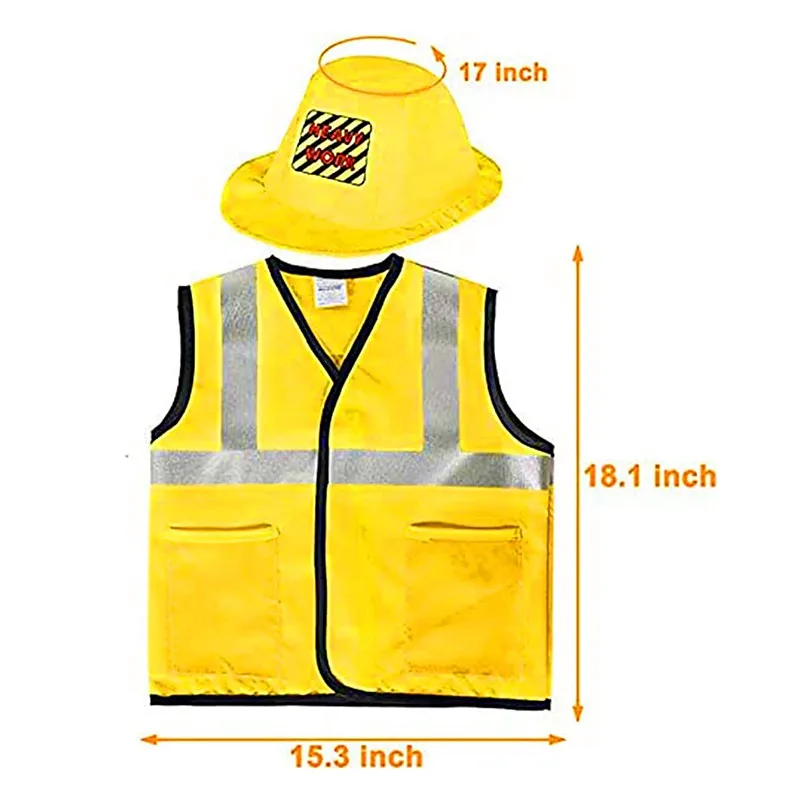 Construction Worker Costumes for Toddler Boys Dress Up Clothes Kid Construction Tool Sets Tools Clothing The Best Gift for Child