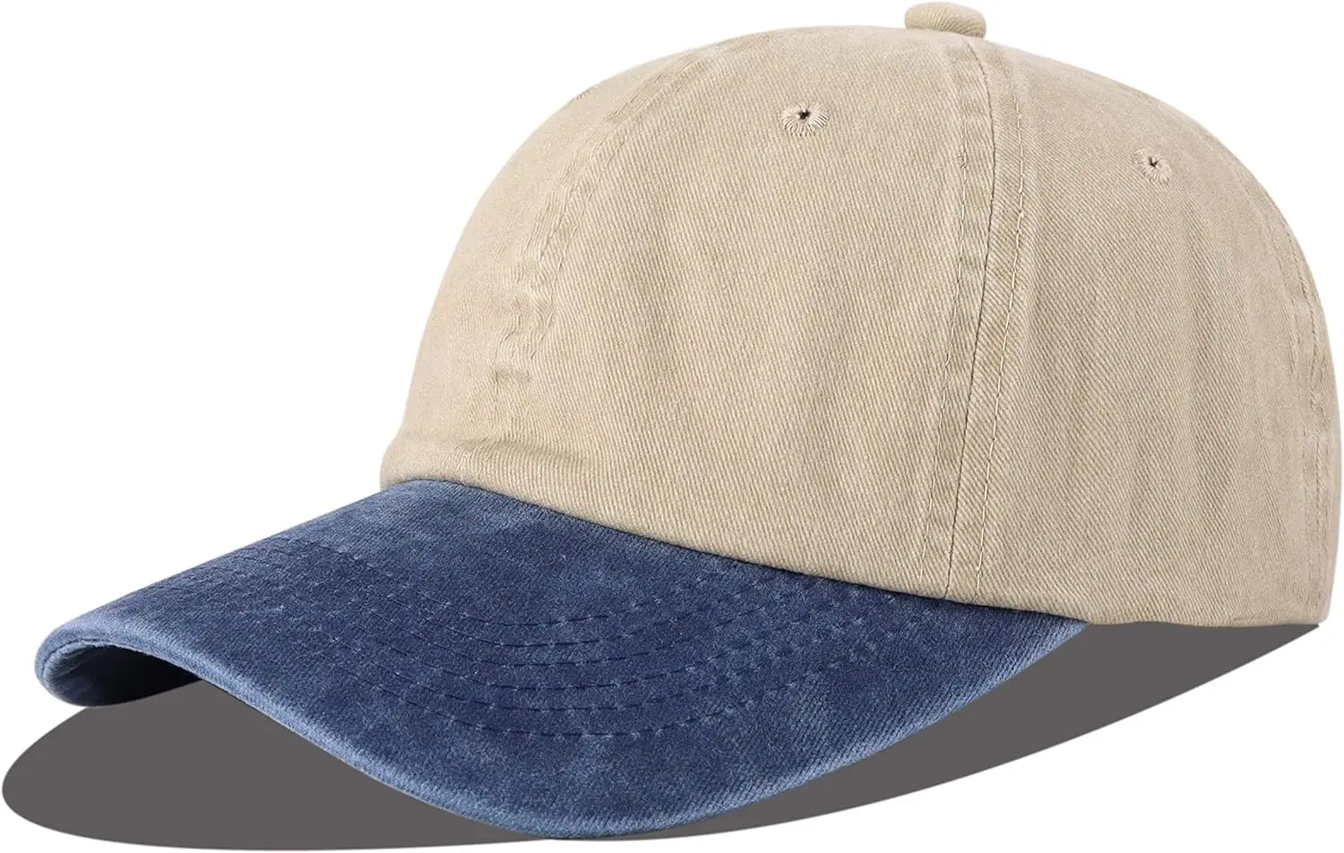 

Unisex Baseball Cap 100% Cotton Fits Men Women Washed Denim Adjustable Dad Hat