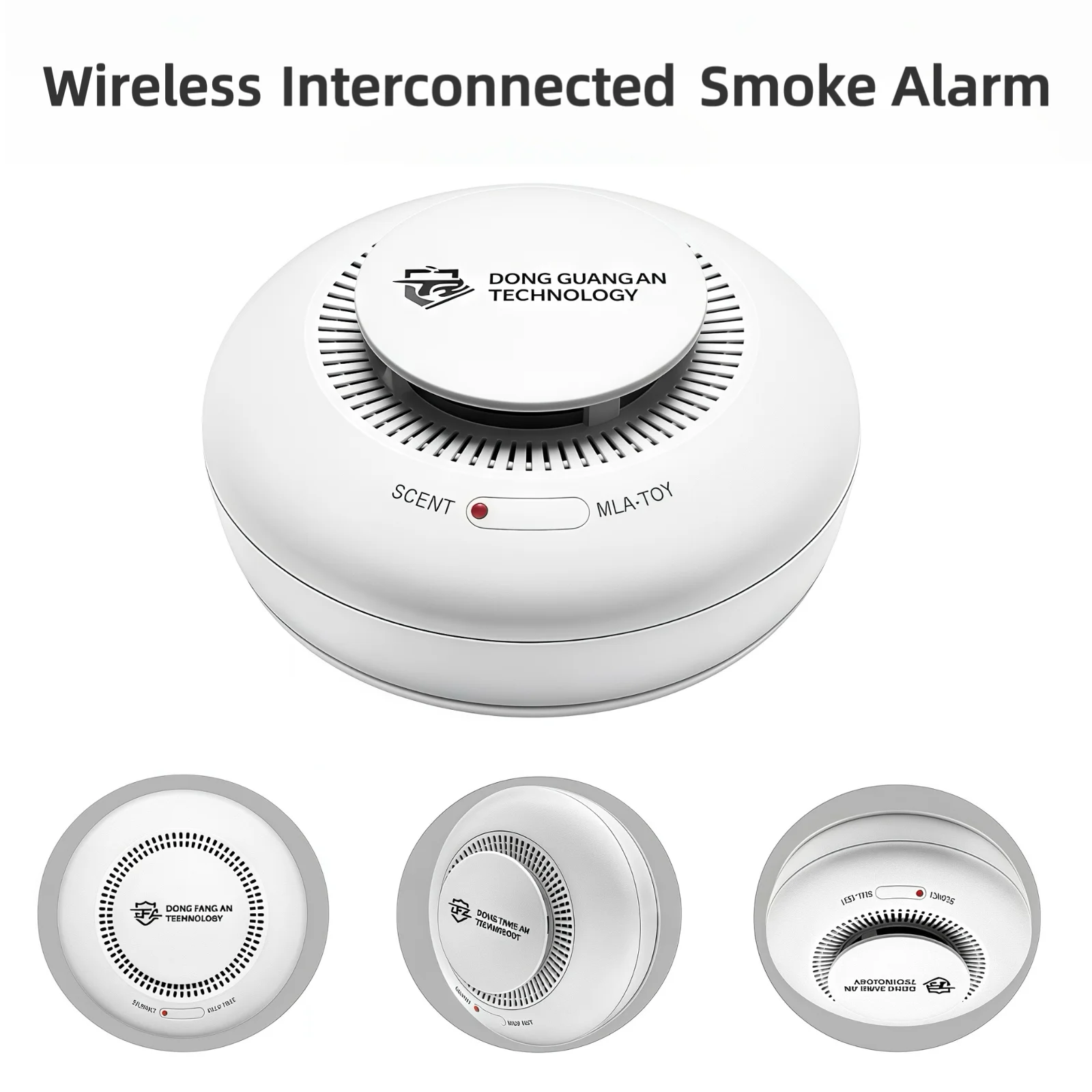 DFA Rilevatore di fumo Allarme antincendio interconnesso wireless Allarme fumo per la sicurezza dell'ufficio della cucina domestica