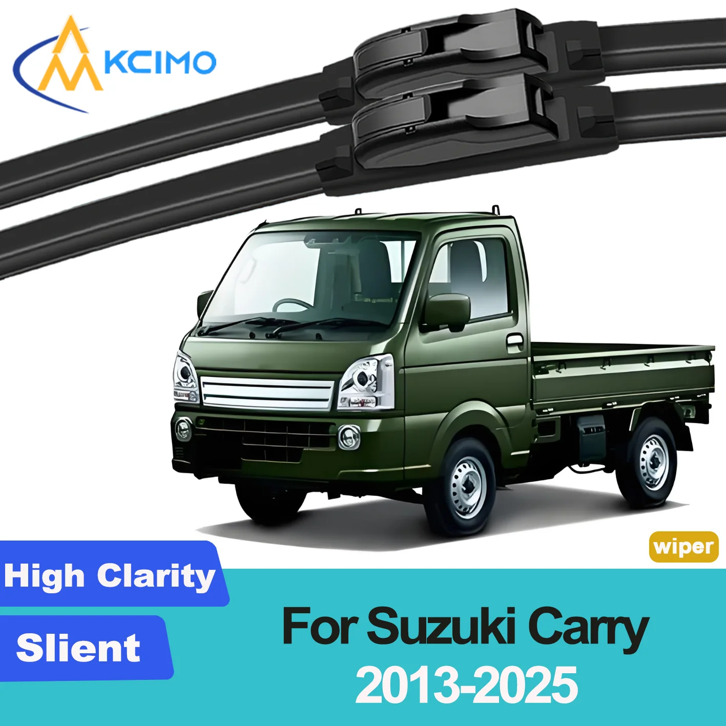 

KCIMO 2PCS New Wiper Blades for Suzuki Carry DA16T 2013-2025 Mazda Scrum Mitsubishi Minicab Nissan NT100 Clipper Front Brush