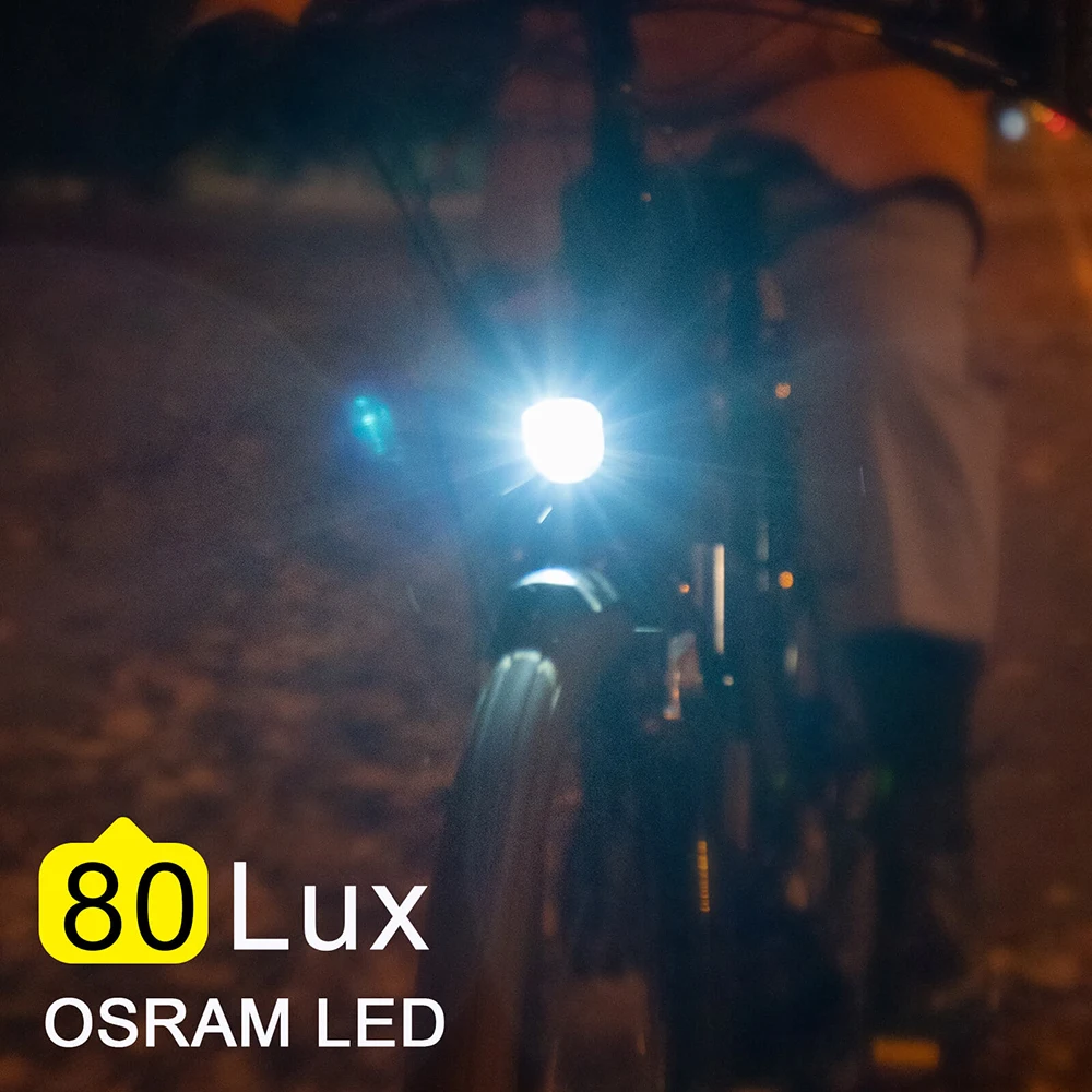 Toptrek Bicycle Ebike Light Retro Electric Bicycle Bicycle Lamp LED for E-Bike/E-Scooter Stvzo Approval Ebike Bicycle Lighting