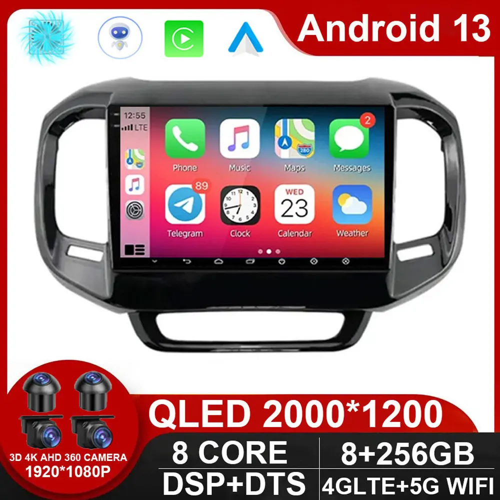 

2 din Android 13 Auto Carplay Car Radio Multimedia Video Player For FIAT Toro 2017 - 2021 Navigation GPS Stereo NO 2Din DVD