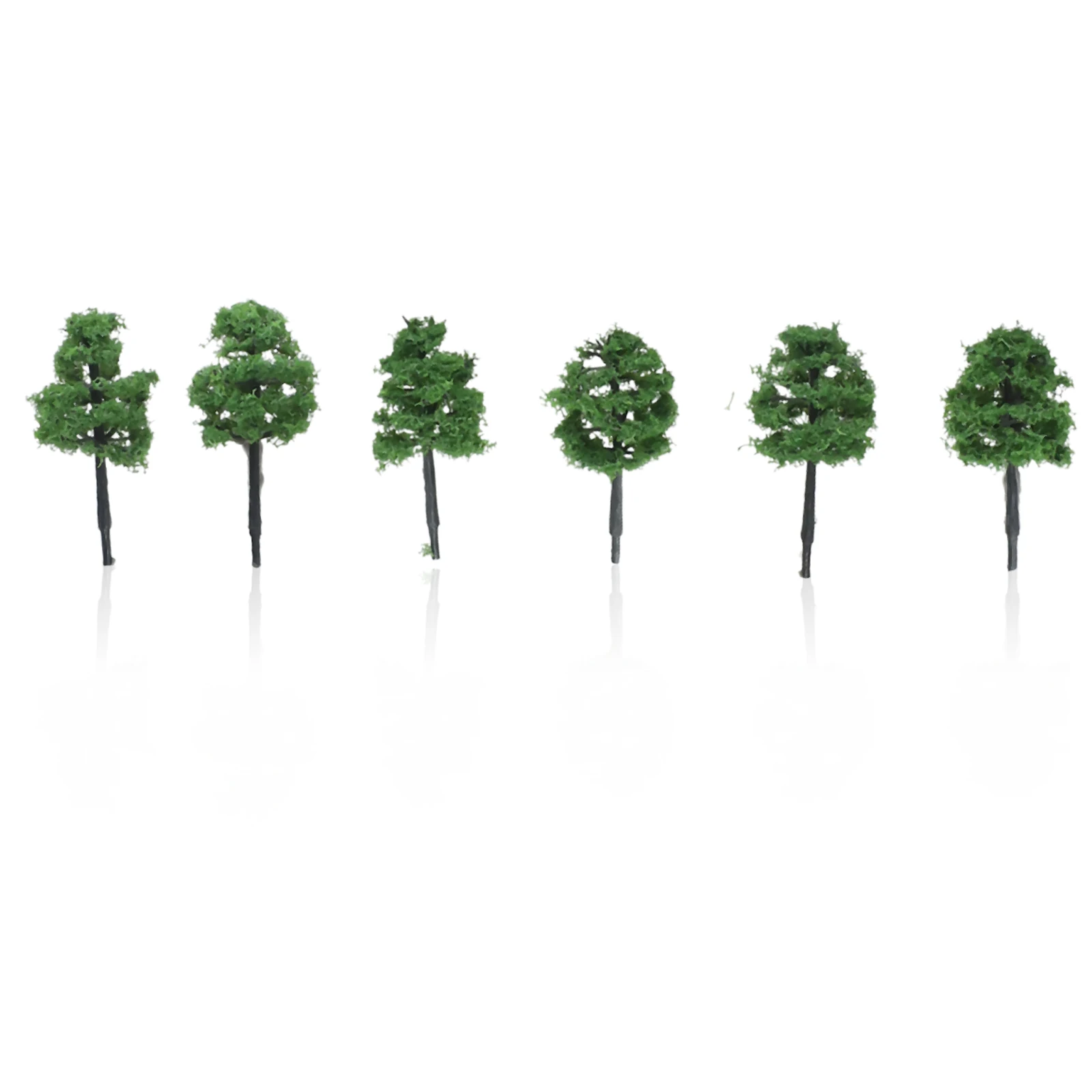 

40Pcs Deep Green Model Trees for Building Model and Toy Train, Create a Captivating Scene Layout and Architectural Display