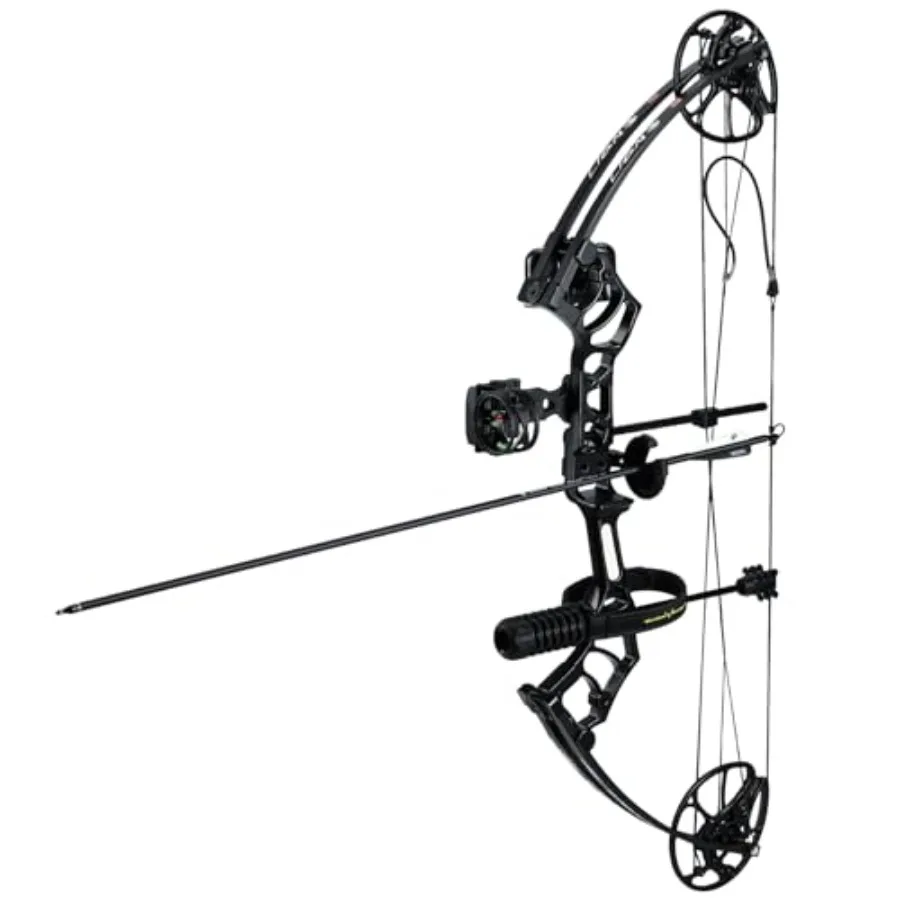 

Лук блочный Archery Eagle Compound Bow и комплекты аксессуаров, 20-70 фунтов, для взрослых и подростков, длина вытяжки 25-31 дюйм, до IBO 320 футов/сек, легкая конструкция, регулируемый.