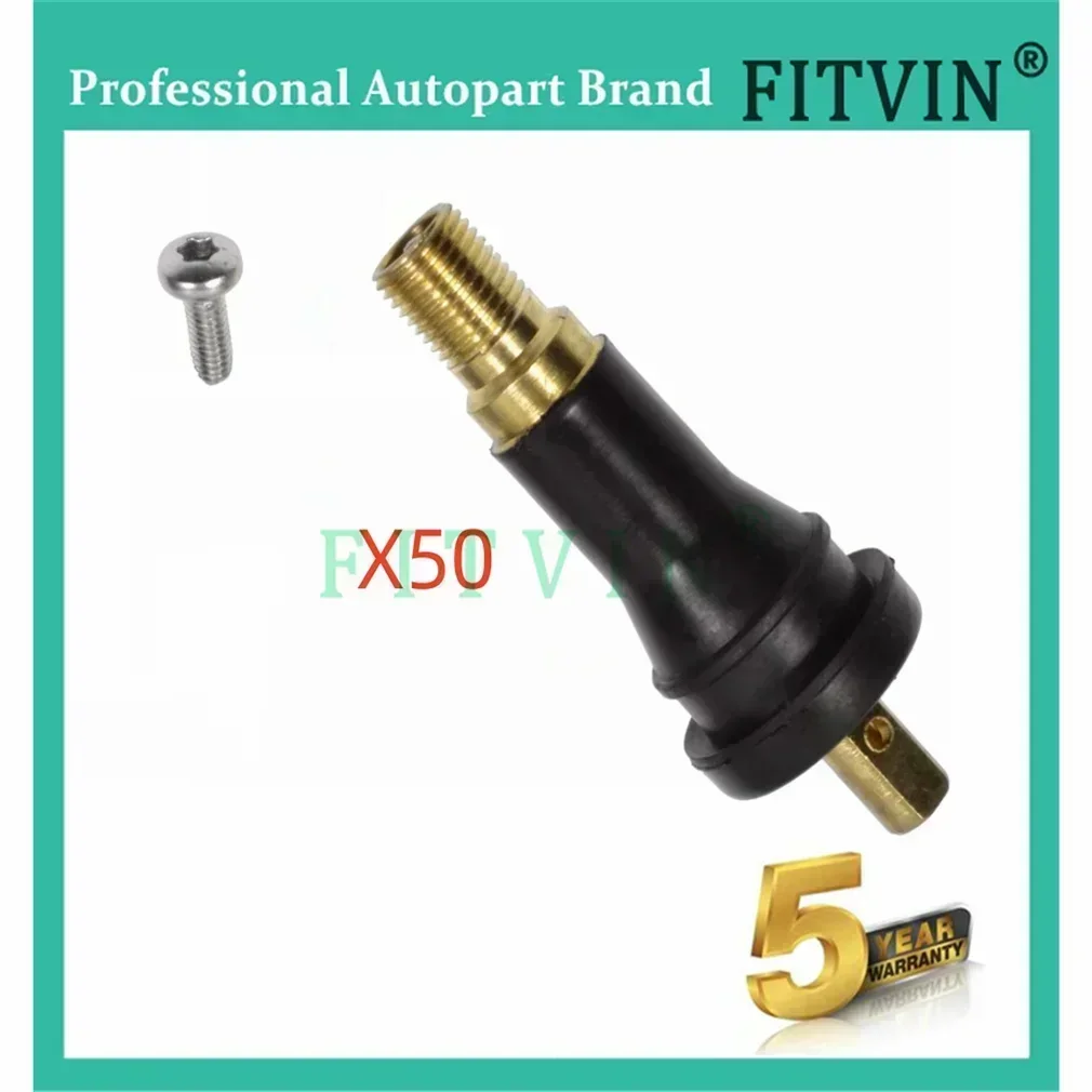 50PCS Rubber Snap in TPMS valve stem Service Kit for Buick/Cadillac/Chevrolet 15263240 20008 9L3Z1700A 68058766AA 28194SC000