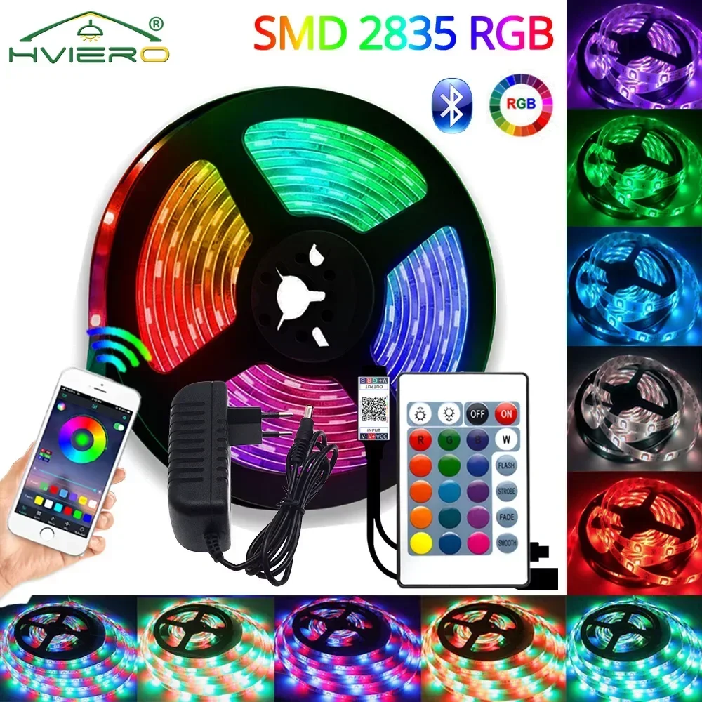 

LED Strip Light RGB 2835 DC 12V Bluetooth-compatible Waterproof Flexible Ribbon Tape Diode Lamp for Christmas Decoration Lights