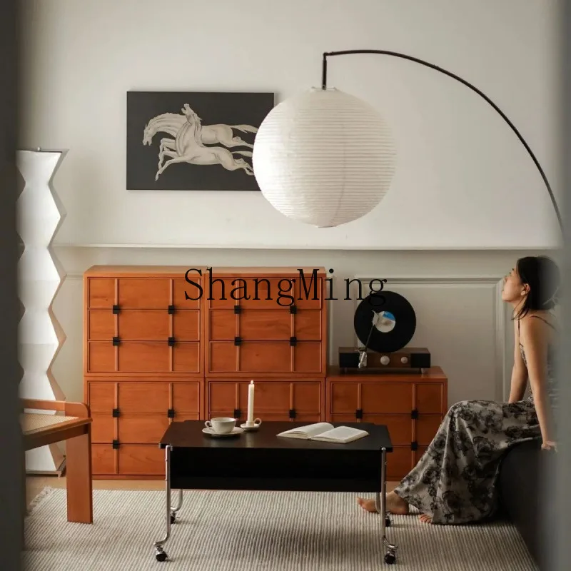 

SM storage entrance nine dou solid wood chessboard module modern simple chest side storage household
