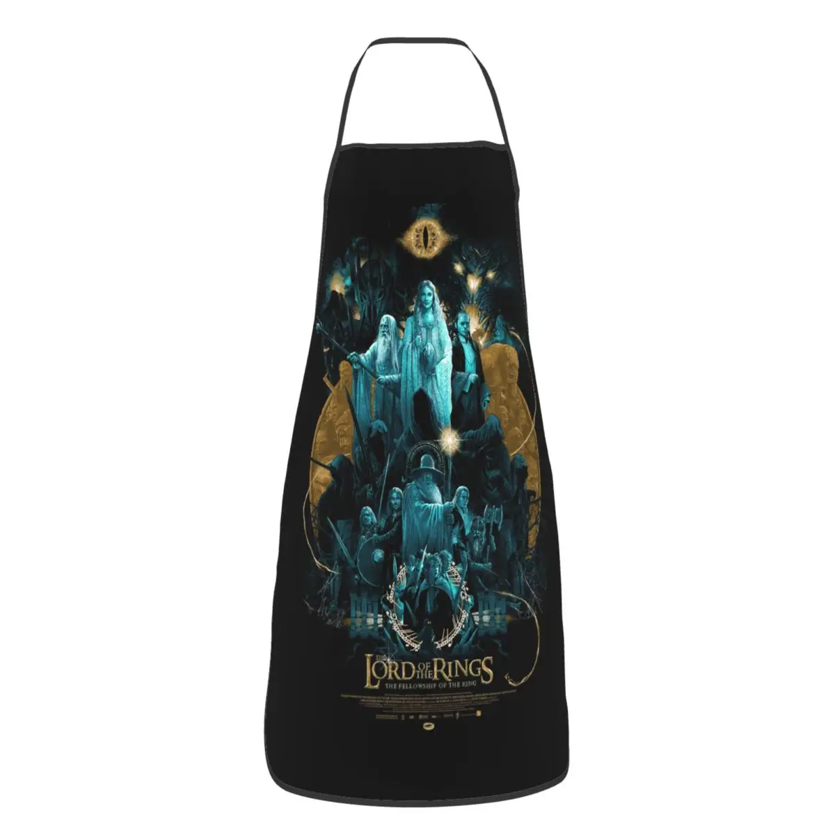 The L-Lord Of The Rings Magic Movie Apron Chef Cuisine Tablier Sleeveless Bib Kitchen Cleaning Pinafore for Women Men Painting