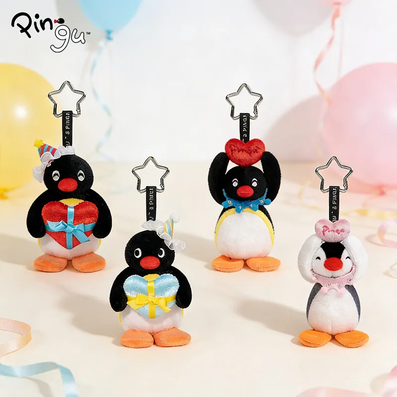 Cartoon Pingu New Year'S Blessing Series Penguin Doll Backpack Pendant Keychain Fun Toy Valentine'S Day Surprise Periphery Gifts view 4