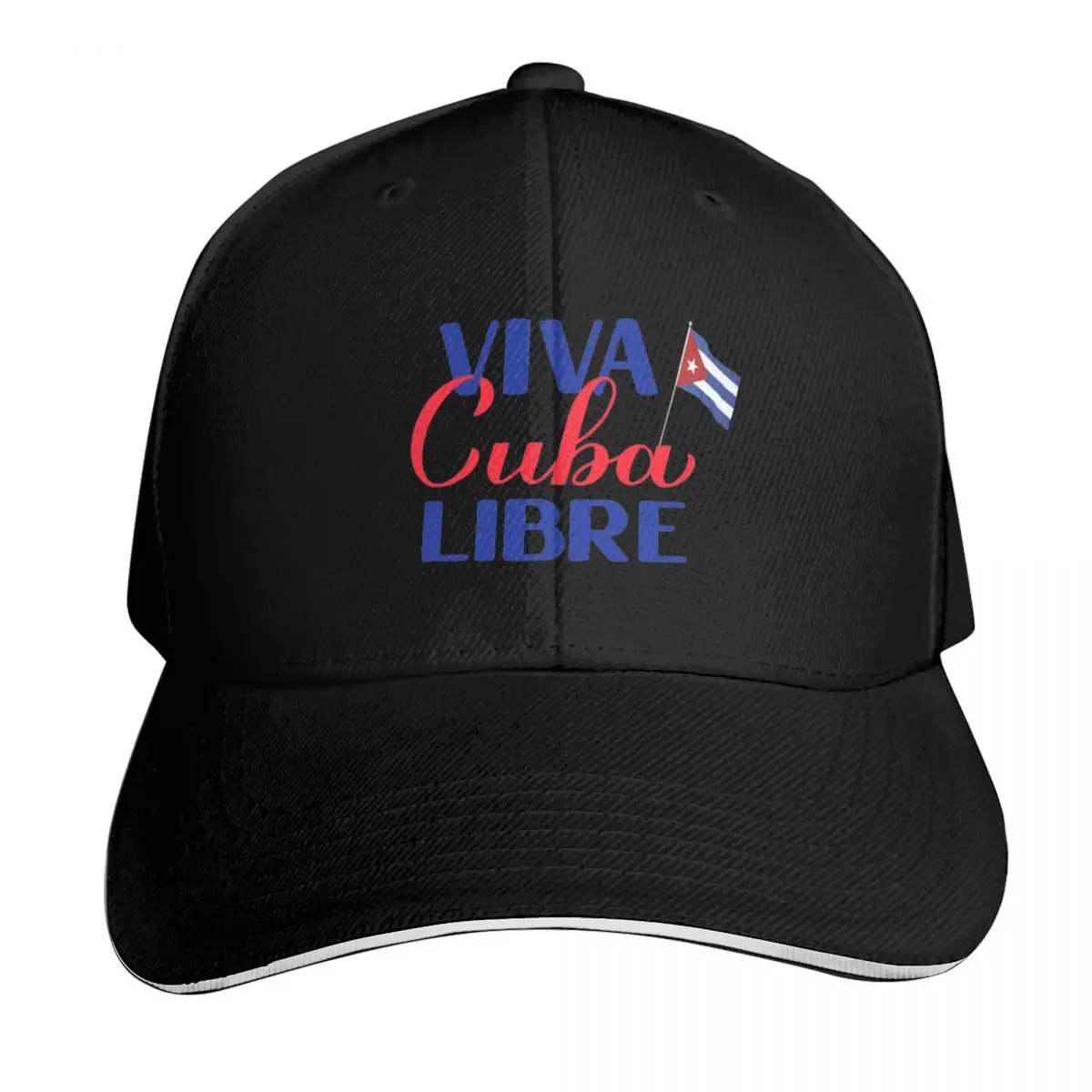 viva cuba libre Baseball Cap Quick Dry Performance Cotton Twill Breathable Contrast Two Tone Brim