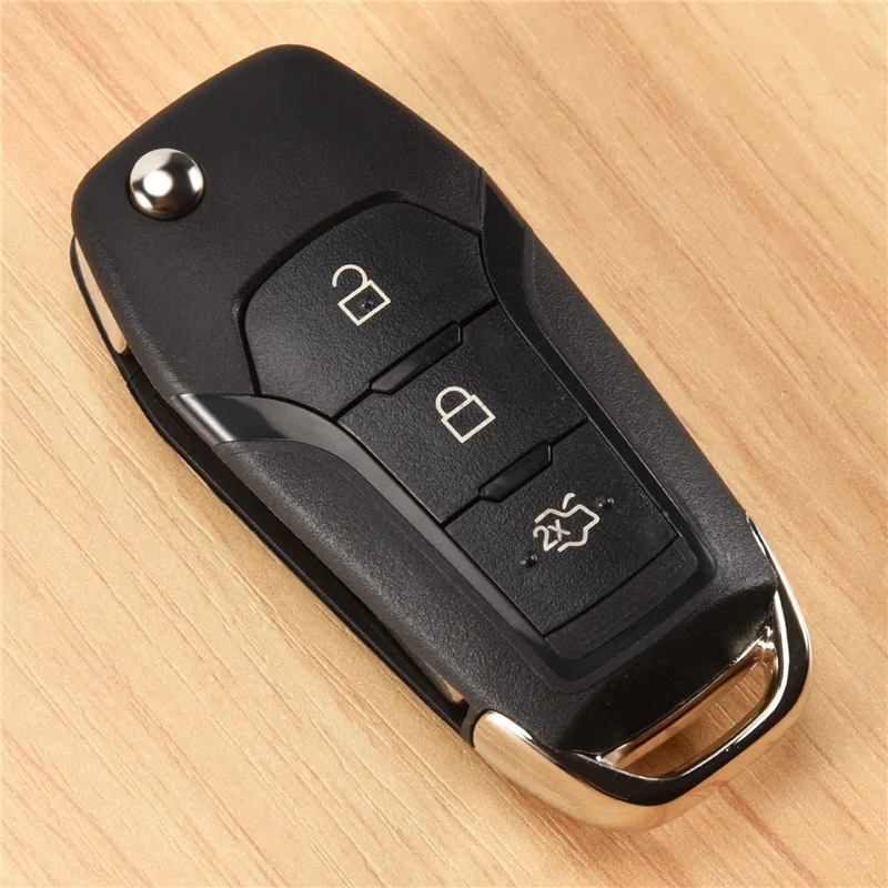 

L39A-автомобильный умный дистанционный ключ, 3 кнопки, 433 МГц, 49 чипов, подходит для Ford KA + Modeo Glaxy S-Max 2014 2015 2016 DS7T-15K601-B